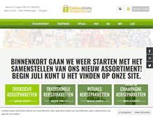 Tablet Screenshot of kerstpakkettencompany.nl
